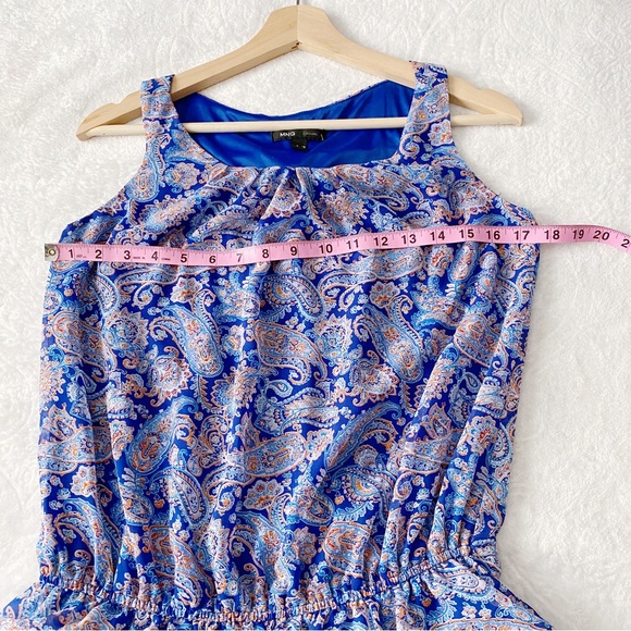 Mango Paisley Print Multi-Tiered Mini Dress - Picture 5 of 9